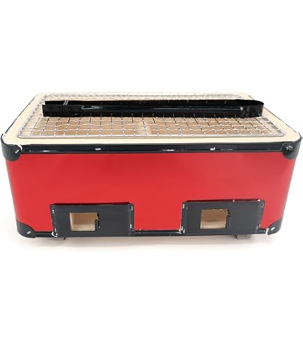 Amazon.co.jp: キンカ 角型コンロ（七輪）B4☆W375 アウトドアでの